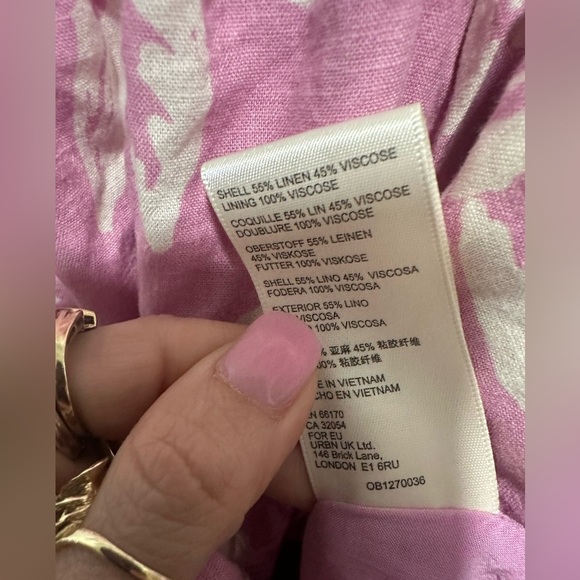 Free People The Perfect Sundress Linen Blend in Light Combo Size XS EUC - Picture 7 of 8